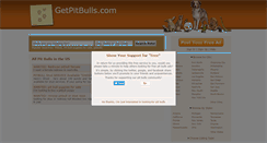 Desktop Screenshot of getpitbulls.com