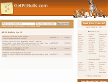 Tablet Screenshot of getpitbulls.com
